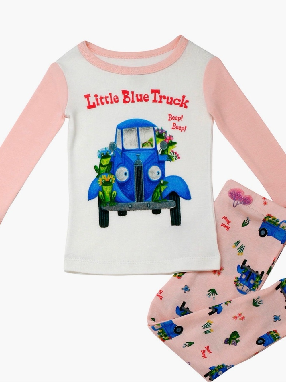 Kids Pink Little Blue Truck Two-Piece Pajama Set